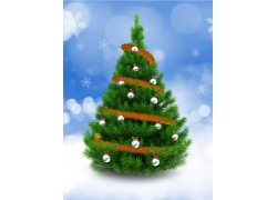 3d illustration of green Christmas tree (24)