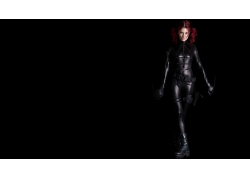 人,苏珊科菲,妇女,角色扮演,红发,黑色的背景,常设,双马尾13185