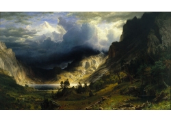 ,ɽ,,滭,Bierstadt,ɽķ籩3464