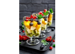 Breakfast_pizza_fruit_and_drinks_photo_collection06