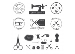 Sewing_and_instruments_needlework_tailor_design_emblem15