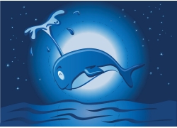 水花月光鲸鱼