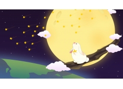 月光白兔