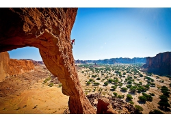 山岩石山沙漠风景摄影图片