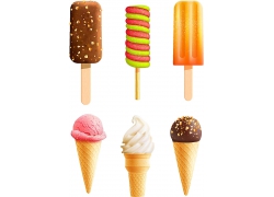 冰淇淋甜品甜点海报广告宣传设计背景矢量图