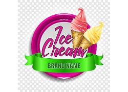 夏天夏季冰淇淋甜品甜点海报广告宣传设计背景矢量图