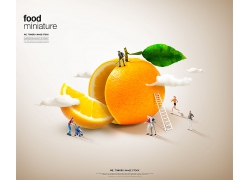 食物模型宣传海报