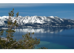 湖泊雪山风景壁纸