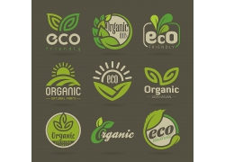天然绿色生态有机产品标签集合